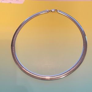 Sterling Silver 18” Omega chain. Made in Italy.